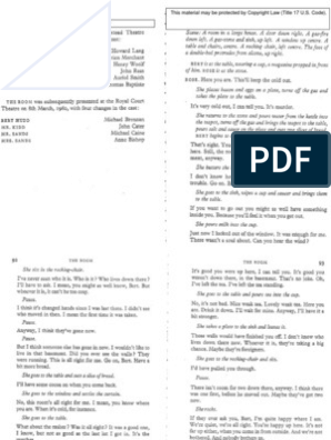 harold pinter pdf
